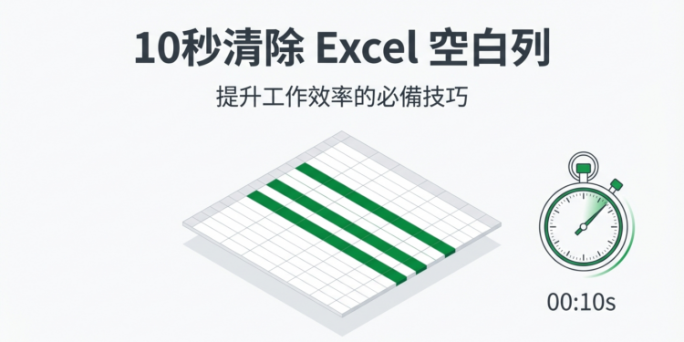【Excel Tips 7】別再一列一列刪了！5 秒鐘批次清除所有空白列
