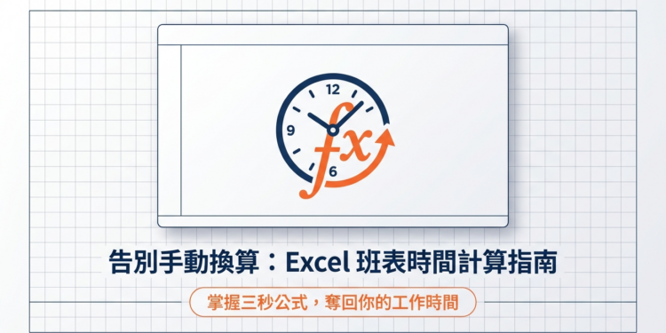 【Excel Tips8】1秒搞定！Excel 隱藏版「時間相減」神招